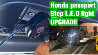 Upgrade honda passport steps light running board