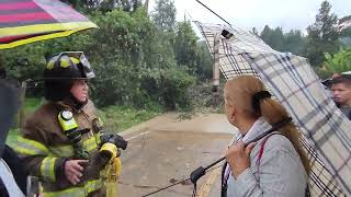 🚨Vía la Calera Hoy 5:20pm 🚨 !Derrumbe¡ 🚨vehículos atrapados 🚨 inundación🚨