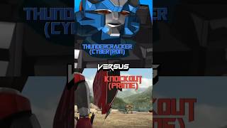 Thundercracker Vs Knockout Transformers Cybertron Vs Prime Part 6 #transformers #faxorcap