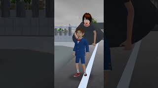 Cici Kecil Melihat Monster David cr:‪@seventosix76‬ Sakura school simulator part 3 #shorts #trending