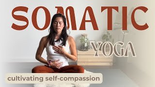 Gentle Somatic Yoga Feeling Down | AFFIRMATIONS & SELF-COMPASSION