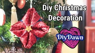 how to make fabric decorations | Vlogmas | Christmas Decorations | Diy Dawn