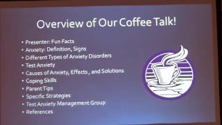 Parent Coffee Talk: Anxiety and Coping Skills