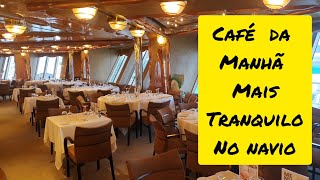 Café da manhã e almoço mais tranquilo no Costa Favolosa