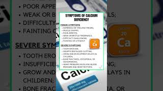 Symptoms of Calcium Deficiency #shorts #calciumdeficiency #healthy #symptoms #calciumsupplements