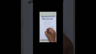 Floral art #beautifulflower drawing  step-by-step #easy#shortsvideo#