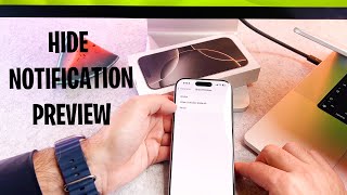 How To Hide Message Notifications On The Lock Screen iPhone 16 Pro /  Pro Max