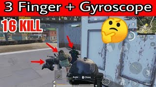 PUBG Mobile 3 Finger Claw + Gyroscope Best Gameplay | PUBG Mobile Best Control Settings |