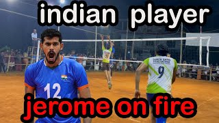 Prime volley players Arunzacharias   VS Indian players  | Semifinal Match ..........