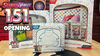 Pokémon 151 unboxing: Elite Trainer Box, Binder Collection, Poster Collection & Booster Bundle.