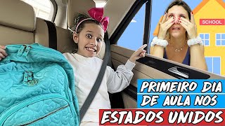 VALENTINA PONTES NO PRIMEIRO DIA DE AULA🏫 NOS ESTADOS UNIDOS