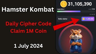 hamster Kombat Daily Cipher Code