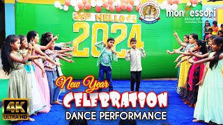 "Hello 2024" | New year celebration | Danc Performance -9 |Montessori High School | Valigonda| TS