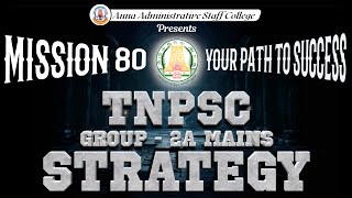 🚀 Mission 80 🎯 | TNPSC Group 2A Strategy | Mr. S. Saravanan