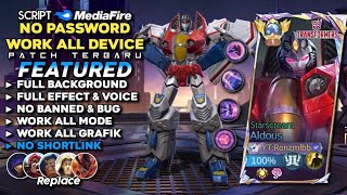 Script Skin Aldous Transformers Starscream No Password | Full Effect & Voice - Latest Patch 2024