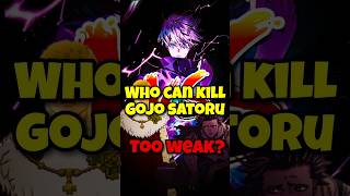 Who can defeat Gojo!! too weak! #shorts #anime #jujutsukaisen #jjk #hakari #blackclover #gojo