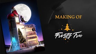 Frosty Tree Making Of |  الشجرة المثلجة