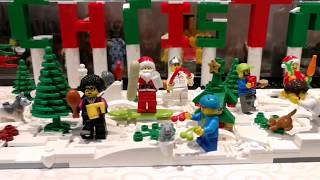 LEGO MOC Merry Christmas Snow Landscape Speed Overview