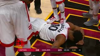 LeBron James colpisce DeRozan in testa.