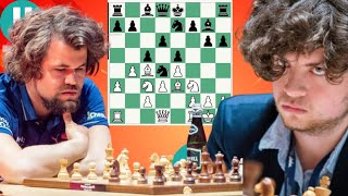 Creative Magnus Carlsen vs Hans Niemann 49