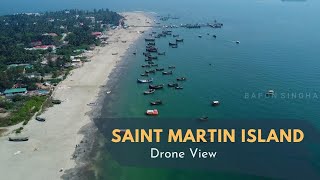 Saint Martin Island Drone View || সেন্টমার্টিন দ্বীপ ||  Bapon Singha