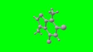 Molecule Animation (green screen)