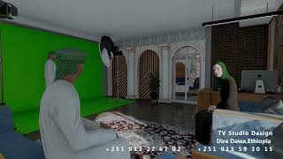 An Islamic TV Show Studio Designed and proposed by VisualEyes