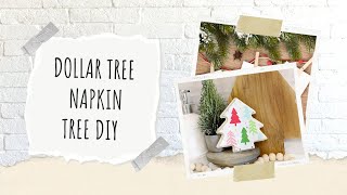 Dollar Tree Holiday Napkin Tree