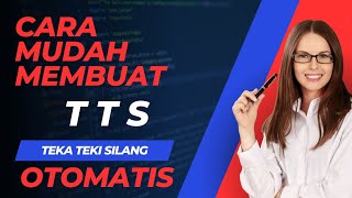 CARA MUDAH MEMBUAT TTS TEKA TEKI SILANG ONLINE #gurukreatif