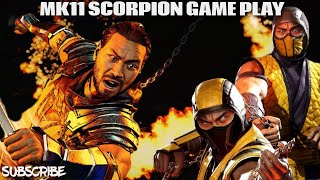 MK11 SCORPION ONLINE GAME PLAY AND BRUTALITIES