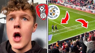 Rotherham vs Luton *VLOG* ￼LUTON STRIKER CELEBRATES IN FRONT OF HOME FANS, AWAY END LIMBS!!!