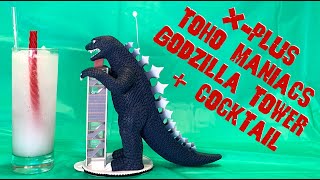 Godzilla Tower - Cocktail and X-Plus Toho Maniacs Vinyl Figure Review!