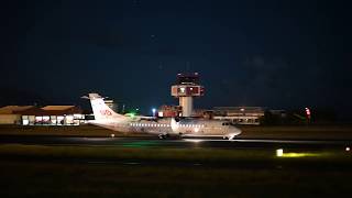 Atterrissage de nuit pour "Ragitorea" ATR 72 d'Air Tahiti (18/05/19)