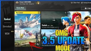 😍BGMI 3.5 NEW UPDATE MIRROR WORLD MODE COMING BACK❓||BGMI 3.5 UPDATE LEAKS✅|| BGMI NEW UPDATE