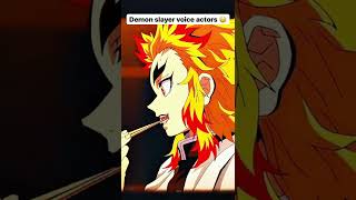 Demon Slayer voice actor #shorts #demonslayer #anime #animefan #animeworld