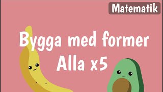 Bygg och konstruktion för barn på svenska | BYGGA DJUR OCH FORDON | Matematik med Banan och Avokado