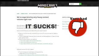 Mojang support SUCKS!!!!