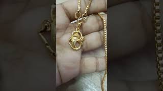 Real gold look beautiful lord Ganesha doller chain 🤩🤩 320+shipping 🥳🎉 watsapp 8148299183