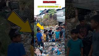 Membersihkan sampah di sungai ☝❗❗#shorts #videoshort #viralvideo