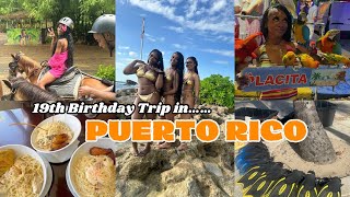 TRAVEL VLOG ; Girls Trip to PUERTO RICO🇵🇷 | Old San Juan, Horseback Riding, La Placita ,+ more!|