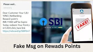 How to check how much rewards points in SBI Account!Rewards Points Expired Fake msg from S,B,I |