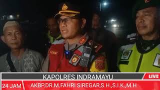 Kapolres Indramayu Pimpin Langsung Patroli Skala Besar Di Malam Hari Raya Idul Fitri 2024