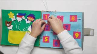 Nuevo librito de fieltro  sensorial ideal para niños y niñas con necesidades educativas especiales