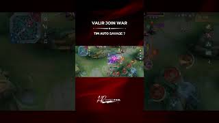 VALIR JOIN WAR #mobilelegends #gameplayvalir #mlbb #valirmobilegends #mobilelegendsindonesia