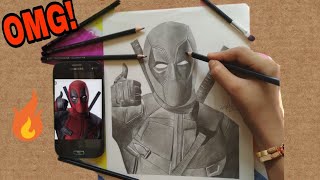 Deadpool 2 drawing 🔥/pencil sketch of Deadpool 2