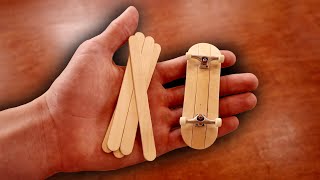 DIY POPSICLE STICK FINGERBOARD