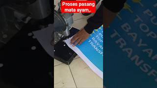 Proses finishing banner#mesin #print #baliho #banner #bannerdesign ##shortsvideo #sparepart