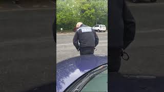 Cop sits on civilians car! Lancashire police say "He was gathering his thoughts"