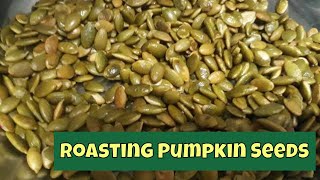 Roasting Pumpkin Seeds in a Frying Pan | Toasting Pumpkin Seeds