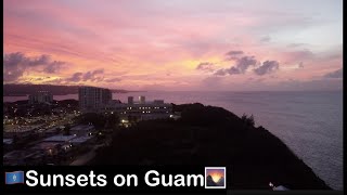 Sunsets on Guam (drone cam)